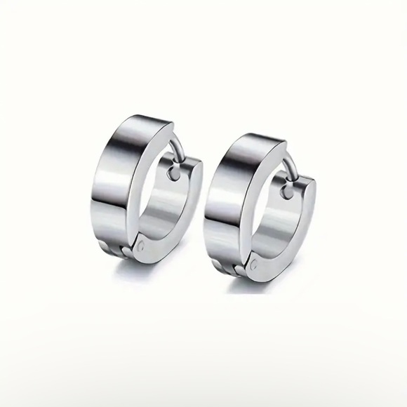 Small hoop huggie earrings - Picture 1 of 1